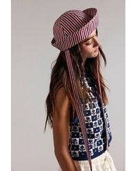 Free People - Striped Sailor Bucket Hat - Lyst