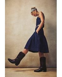 Free People - Emmy Washed Western Boots - Lyst