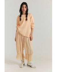 Free People - Ella Roll-Neck Cotton Knit Sweater - Lyst