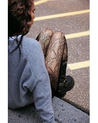 Free People - Limitless Lace Tights - Lyst