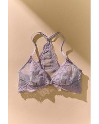 Intimately By Free People - Fiona Mesh Front-Close Racerback Bralette By - Lyst