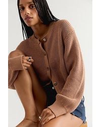 Free People - Vienna Cotton Knit Cardi - Lyst