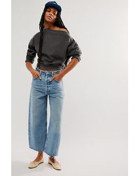 Citizens of Humanity - Ayla Raw Hem Crop Jeans At Free People In Sodapop, Size: 24 - Lyst