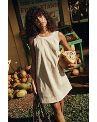 Free People - Full Of Sunshine Cotton-linen Mini - Lyst