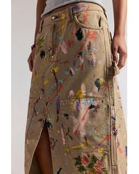 Free People - Sunday Painter Maxi Skirt - Lyst