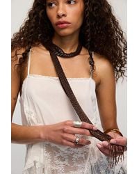 Free People - Beaded Mornings Skinny Scarf - Lyst