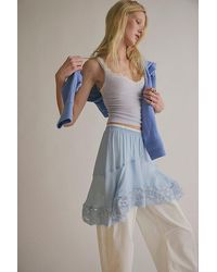 Free People - Midnight Muse Mini Slip Skirt By - Lyst