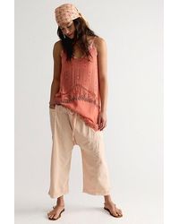 Free People - Need You Now Solid Cotton-Poplin Harem Pants - Lyst