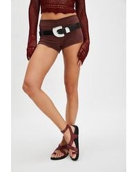 Free People - Anya Criss-Cross Footbed Sandals - Lyst