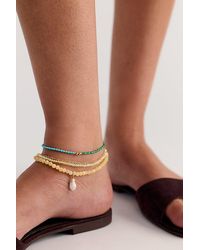 Kozakh - Fp X Leo Semiprecious Stone Anklet - Lyst