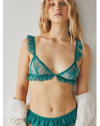 Free People Feeling Frilly Thong - Green