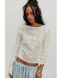 Free People - Delilah Long Sleeve Top - Lyst