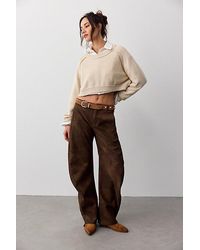 Free People - We The Free Spotlight Vegan Suede Trousers - Lyst