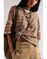 Free People - We The Free Clean Rugby Tee - Lyst