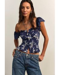 Free People - Bonnie Lace Top - Lyst