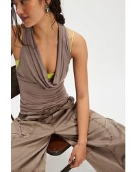 Free People - Don'T Hang Up Cowl-Neck Cami - Lyst