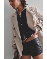 Free People - Alessia Vegan Micro Trouser Shorts - Lyst