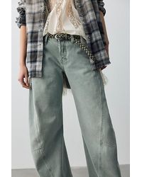 Free People - We The Free Fable Low-Rise Twisted Bowed Jeans - Lyst