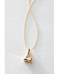 Free People - Bubble Monogram Necklace - Lyst