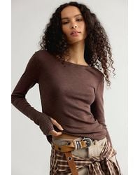 Free People - Tinsley Long Sleeve Top - Lyst