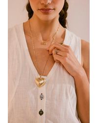 Free People - Metal Heart Chain Necklace - Lyst