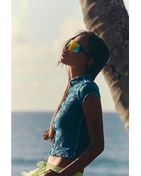 Free People - Fp Mvmt Born To Run Sunnies At In Yellow Prism - Lyst