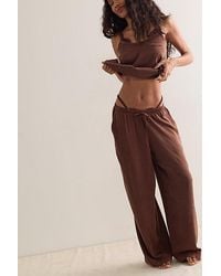 Nudea - Eco-Luxe Drawstring Lounge Trousers - Lyst