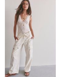 Free People - We The Free Park Ave Pull-On Cargo Pants - Lyst