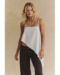 free-est - Sandshell Linen Delia Top By - Lyst