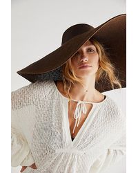Free People - Shady Character Packable Wide Brim Hat - Lyst