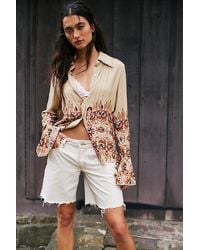 Free People - Melrose Printed Button Down Top - Lyst