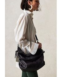 Free People - Sabine Slouchy Bag At Free People In Washed Black - Lyst