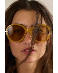 Free People - Ines Round Sunglasses - Lyst