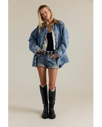 Free People - We The Free Denim Barn Coat - Lyst