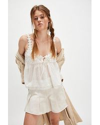 Free People - Stephie Denim Skort - Lyst