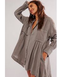 Free People - The Voyager Shirtdress - Lyst
