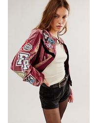 Bali - Morocco Racer Jacket At Free People In Purple, Size: Xs - Lyst