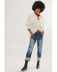 Frye - Selvage Mid-Rise Relaxed Jeans - Lyst