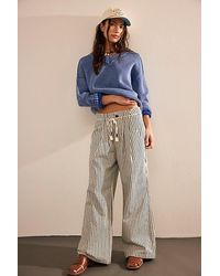 Free People - Dakota Cinched Railroad Pull-on Jeans - Lyst