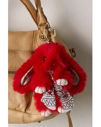 Free People - Fluffy Rabbit Bag Charm - Lyst