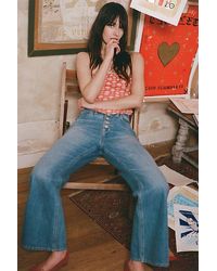 Free People - Sunny Afternoon Ankle Flare Jeans - Lyst