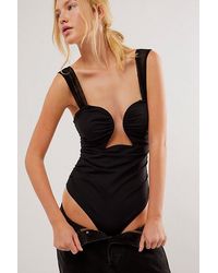 Free People Double Take Bodysuit in Red | Lyst