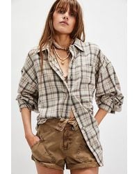 Free People - Ashley Plaid Shirt - Lyst