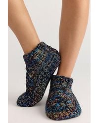 Muk Luks - Icelandic Space Dye Marl Cabled Cuff Booties By - Lyst
