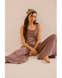 Free People - Sun-drenched Overalls - Lyst