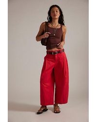 Free People - Silverlake Wide-Leg Chino Trousers - Lyst