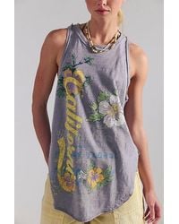 Free People - Rosie Graphic Tank Top - Lyst