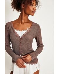 Intimately By Free People - Big Love Rib Cardi - Lyst