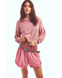 Free People - Get Free Poplin Pull-on Shorts At In Gumdrop, Size: Small - Lyst