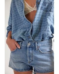 Agolde - Parker Low-Rise Denim Shorts - Lyst
